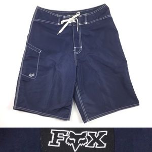 FOX Racing Swim Board Shorts Blue Waist 30
